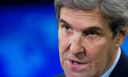 John Kerry au Département d'Etat à Washington le 15 décembre 2016