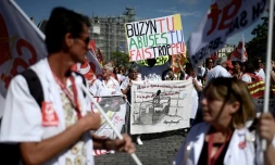 Manifestation pour réclamer des moyens pour les urgences le 11 septembre 2019 à Paris
