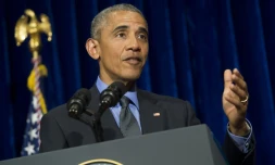 Barack Obama Ă la clĂŽture du sommet de l'Asean, le 8 septembre 2016 Ă Ventiane, au Laos