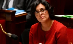 La ministre du travail Myriam El-Khomri lors de débats sur la loi travail à l'assemblée le 4 mai 2016