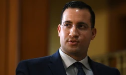 Alexandre Benalla après son audition devant la commission d'enquête du Sénat, le 21 janvier 2019