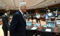 Michel Barnier à Bruxelles le 22 mai 2017