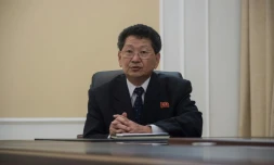 Ri Tok-Son, directeur adjoint du département européen du ministère des Affaire étrangères nord-coréen, le 8 septembre 2017 à Pyongyang