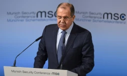 Le ministre russe des Affaires étrangères Sergueï Lavrov, lors de la conférence sur la sécurité, le 18 février 2017 à Munich