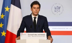 Le porte-parole du gouvernement Gabriel Attal, le 10 février 2021 à Paris