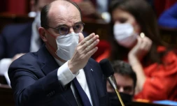 Le Premier ministre Jean Castex s'exprime à l'Assemblée nationale à Paris le 22 février 2022