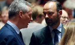 Le ministre des Finances Bruno Le Maire et le Premier ministre Edouard Philippe à Paris, le 6 juillet 2017
