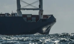 Photo du cargo saoudien Bahri Yanbu, le 9 mai 2019 au large du Havre