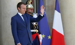 Le président Emmanuel Macron, le 18 juillet 2017 à l'Elysée, à Paris