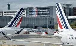 Le siÚge d'Air France à l'aéroport de Roissy, au nord de Paris, le 23 juillet 2024