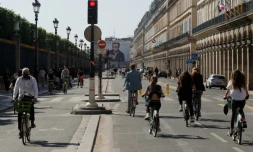 Cyclistes parisiens le 16 mai 2020