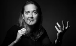 La journaliste et animatrice belge de France Inter Charline Vanhoenacker à Paris le 3 novembre 2015