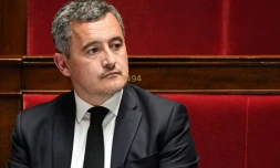 Le ministre de l'Intérieur Gérald Darmanin à l'Assemblée nationale, le 2 mai 2023 à Paris