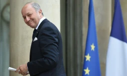 Le ministre français des Affaires étrangères Laurent Fabius le 10 novembre 2015 à l'Elysée à Paris