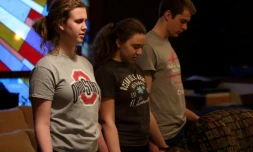 Veillée de prière le 28 novembre 2016 à Jacob's Porch après l'attaque par un immigrant somalien Abdul Razak Ali Artan, qui a fait onze blessés à l'université d'Ohio 