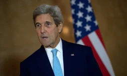 Le secrétaire d'Etat américain John Kerry le 16 octobre 2016 à Londres
