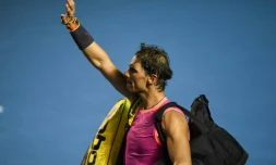 L'Espagnol Rafael Nadal éliminé dès le 2e tour du tournoi d'Acapulco par l'Australien Nick Kyrgios, le 26 février 2019