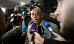 Le caniddat à la présidence de la Fifa Tokyo Sexwale, le 25 février 2016 à Zurich