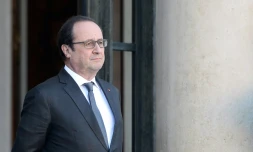 Le président François Hollande à l'Elysée le 16 février 2016