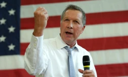 Le candidat à l'investiture républicaine, John Kasich, à Rockville, Maryland, le 24 avril 2016
