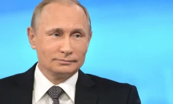 Le président russe Vladimir Poutine le 16 avril 2015 à Moscou