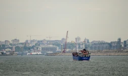 L'entrée du port de Constanta, en Roumanie, le 18 mai 2026