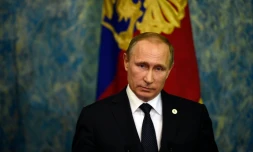 Le président russe Vladimir Poutine au Bourget le 30 novembre 2015