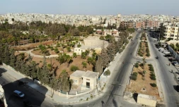 Vue générale de la ville d'Idleb, le 30 septembre 2018