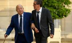 Le recteur de la Grande Mosquée Dalil Boubakeur à son arrivée le 27 juillet 2016 à l'Elysée