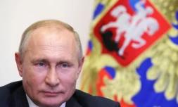 Le président russe Vladimir Poutine dans sa résidence de Novo-Ogaryovo, près de Moscou, le 4 septembre 2020