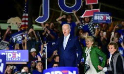L'ancien vice-président Joe Biden a dédié ses victoires du 3 mars "à tous ceux qui ont été mis à terre, ignorés, laissés pour compte" 