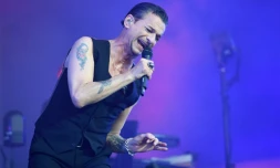 Le chanteur de Depeche Mode Dave Gahan au festival "Les Vieilles Charrues" à Carhaix-Plouguer le 19 juillet 2018 