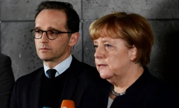 La chancelière allemande Angela Merkel et le ministre de la Justice Heiko Maas, à Berlin le 22 décembre 2016