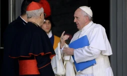 Le pape François lors du synode sur la famille le 23 octobre 2015 au Vatican