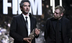 Le réalisateur Jean-Bernard Marlin reçoit le César du meilleur premier film, lors de la 44e cérémonie des César, le 22 février 2019 à Paris