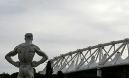 Le Stade olympique Ă Rome, le 17 mars 2020