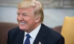 Donald Trump à la Maison Blanche le 16 janvier 2018 à Washington