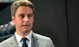 Le Premier ministre Gabriel Attal Ă Nanterre le 15 juillet 2024