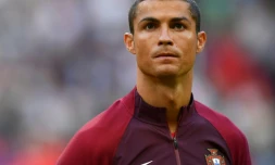 L'attaquant portugais Cristiano Ronaldo face au Mexique en Coupe des Confédérations, le 18 juin 2017 à Kazan