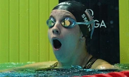 L'Américaine Regan Smith bat le record du monde du 200 m dos en demies des Mondiaux de natation, le 26 juillet 2019 à Gwangju