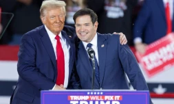 Donald Trump et Marco Rubio, en Caroline du Nord, le 4 novembre 2024
