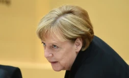 Angela Merkel Ă Munich, le 31 juillet 2016