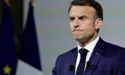 Le président Emmanuel Macron à Paris, le 12 juin 2024