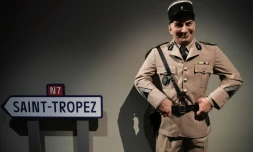 Statue de cire de Louis de FunÚs créé par de Stephane Barret pour le Musée Grévin, et exposée le 8 juillet 2020 à la CinémathÚque