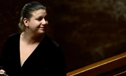 La cheffe de file des députés LFI Mathilde Panot, le 17 janvier 2024 à l'Assemblée nationale, à Paris
