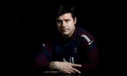 L'entraĂźneur argentin du Paris Saint-Germain Mauricio Pochettino le 1er mars 2021 au centre d'entraĂźnement du PSG Ă Saint-Germain-en-Laye