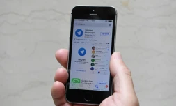 La messagerie Telegram sur un smartphone, le 15 septembre 2016