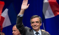 L'ancien Premier ministre François Fillon lors d'une réunion de campagne à Lille le 9 novembre 2016