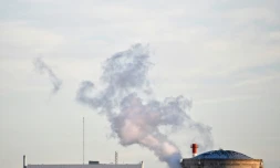 La centrale nucléaire de Fessenheim (Haut-Rhin) le 22 février 2020 après l'arrêt définitif du premier réacteur