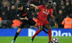 Lle footballeur sénégalais de Liverpool Sadio Mané, le 11 mars 2020 lors d'un match Liverpool-Athletico de Madrid